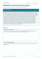 Vorschau - Arbeitsblätter - Arbeitsblatt Erdkunde Klasse 10 – Welthäfen und internationale Logistik - Deckblatt