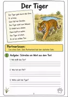 Vorschau - Arbeitsblätter - Erstlesen Wilde Tiere Klasse 1 - Seite 2