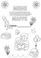 Vorschau - Anderer Materialtyp - Deckblatt für Vorschul- oder Vorkursmappe - Seite 1