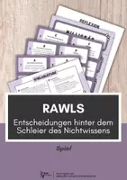 Vorschau - Arbeitsblätter - Rawls ⎮ Schleier des Nichtwissens - Spiel für Klasse 11 bis 13 - Deckblatt