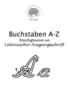 Vorschau - Arbeitsblätter - Buchstaben nachspuren A-Z in Lateinischer Ausgangsschrift (LA) mit Anregungen zur Nutzung - Deckblatt