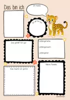 Vorschau - Arbeitsblätter - Leopardenklasse - Das bin ich | Steckbrief (Klassentier) - Seite 2