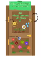 Vorschau - Mal- und Bastelvorlagen - Türdeko: Hier wächst zusammen - Deckblatt