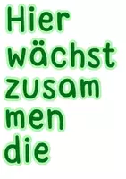 Vorschau - Mal- und Bastelvorlagen - Türdeko: Hier wächst zusammen - Seite 1