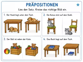 Vorschau - Arbeitsblätter - Präpositionen lernen – Bildkarten & Arbeitsblätter für die 1. Klasse | DaZ - Seite 2