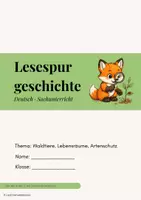 Vorschau - Arbeitsblätter - Lesespurgeschichte Waldtiere & Lebensräume - Seite 1