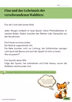Vorschau - Arbeitsblätter - Lesespurgeschichte Waldtiere & Lebensräume - Seite 2