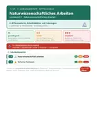 Vorschau - Arbeitsblätter - NT 5 Mittelschule - Naturwissenschaftlich arbeiten - Deckblatt