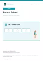 Vorschau - Arbeitsblätter - ENGLIVA START: Unit 1 · Back at School (MORE! 2, LP 2023) – Kostenloses Einstiegsmodul - Deckblatt