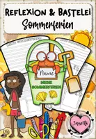 Vorschau - Arbeitsblätter - Sommerferien Reflexion | Bastelvorlage: Rückblick im Sandeimer - Deckblatt