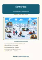 Vorschau - Arbeitsblätter - Der Nordpol – Lesespurgeschichte mit Rätselaufgaben (Klasse 4) - Seite 1