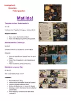 Vorschau - Unterrichtsreihen - Matilda | Lesetagebuch | Unterrichtsmaterial | Kreativwerkstatt | Deutsch Klasse 5-10 | mit Lösungen - Seite 1