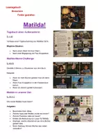 Vorschau - Unterrichtsreihen - Matilda | Lesetagebuch | Unterrichtsmaterial | Kreativwerkstatt | Deutsch Klasse 5-10 | mit Lösungen - Seite 3