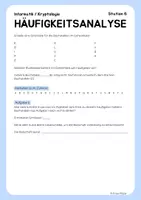Vorschau - Arbeitsblätter - Häufigkeitsanalyse (Kryptoanalyse) | Arbeitsblatt zur Verschlüsselung (Informatik) - Seite 2