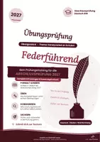 Vorschau - Unterrichtsreihen - Abschlussprüfung Deutsch 2027 Realschule BW: Übungssatz B Klasse 10 mit Lösungen – Handyverbot, Uhland, „Weggesperrt“ | Federführend - Deckblatt