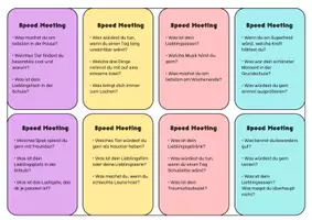 Vorschau - Aufgabenkarten - Speed Meeting Kennlernspiel - Icebreaker für den Schulstart - Seite 2