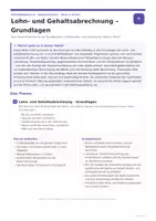 Vorschau - Unterrichtsreihen - Lohn- und Gehaltsabrechnung Unterrichtsmaterial – Brutto, Netto, Lohnsteuer & Sozialversicherung | WiSo & Recht | Berufsschule & Berufskolleg - Seite 1