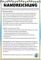 Vorschau - Arbeitsblätter - DaZ - Geburtstagskalender mit Redemitteln und Schreibaufgaben - Kalender und Zeit - DaZ / DaF / Deutsch - Seite 1