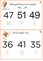 Voorbeeld - Reken loop spel groep 3 buurgetallen en sprongen - Pagina 1