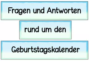 Vorschau - Präsentationen/Tafelbilder - DaZ - Tafelmaterial Redemittel Geburtstagskalender - Kalender und Zeit - DaZ / DaF / Deutsch - Seite 2