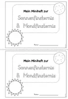 Vorschau - Arbeitsblätter - Sonnenfinsternis & Mondfinsternis - Seite 1
