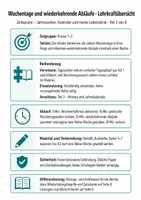 Vorschau - Arbeitsblätter - Wochentage und wiederkehrende Abläufe – Sachunterricht Klasse 1–2 - Seite 1