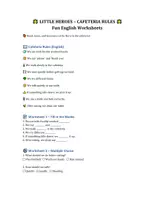 Vorschau - Arbeitsblätter - Rules at lunch_Colorful_Worksheet - Deckblatt