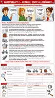 Vorschau - Arbeitsblätter - 🔩 Metalle & Nichtmetalle 🧪 | Komplettes Unterrichtspaket mit Experiment, Arbeitsblättern & Lösungen | Chemie Klasse 7/8 - Seite 1