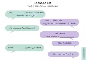 Vorschau - Spiele - Shopping - Mini Dialog für Englisch - Seite 3