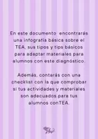 Vista previa - Refuerzo / NEE / Materiales de apoyo - Infografías NEAE - TEA - página 1