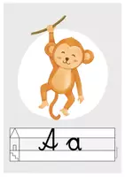Vorschau - Poster - Anlautplakate - Schreibschrift (beige) - Seite 1
