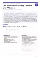 Vorschau - Unterrichtsreihen - Ausbildungsvertrag Unterrichtsmaterial – Rechte, Pflichten, BBiG, Probezeit & Kündigung | WiSo & Recht | Berufsschule & Berufskolleg - Seite 1