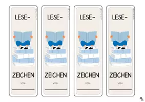 Vorschau - Mal- und Bastelvorlagen - Lesezeichen verschiedene Designs - Seite 2