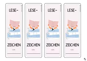 Vorschau - Mal- und Bastelvorlagen - Lesezeichen verschiedene Designs - Seite 3