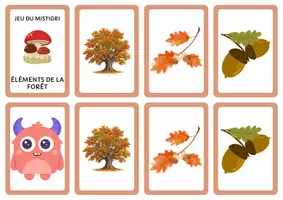 Aperçu - Jeux - Jeu du mistigri - Éléments de la forêt - Page de couverture
