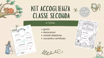 anteprima - Altro tipo di materiale - Kit di Accoglienza a tema Benvenuti in Classe Seconda! - Pagina di copertina