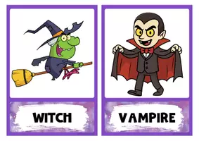 anteprima - Flashcard - Halloween Elements Flashcards - Pagina 2