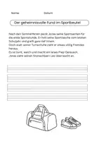 Vorschau - Arbeitsblätter - 10 einfache Geschichten-Anfänge (ideal lesbar für Leseanfänger - Seite 2