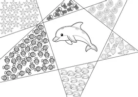 Vorschau - Mal- und Bastelvorlagen - Delfin Ausmalbilder – Malvorlagen Delfin & Meer | Tiere Ausmalen - Seite 2