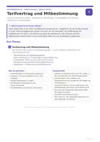 Vorschau - Unterrichtsreihen - Tarifvertrag & Mitbestimmung Unterrichtsmaterial – Tarifautonomie, Betriebsrat, Arbeitskampf und Arbeitsrecht | WiSo & Recht | Berufsschule & Berufskolleg - Seite 1