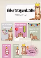 Vorschau - Poster - Geburtstag Aufsteller Otter Otterklasse - Deckblatt