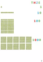 Vorschau - Arbeitsblätter - Zahlenraumerweiterung bis 1000 - Visualisierung - Deckblatt