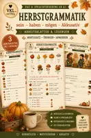 Vorschau - Spiele - VKL mit Herz: Herbstwörter+sein-haben-mögen - Deckblatt