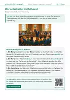 Vorschau - Arbeitsblätter - Wer entscheidet im Rathaus? – Rat, Bürgermeister/in und Verwaltung – AB 2 - Deckblatt