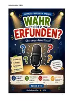 Vorschau - Stundenentwürfe - Wahr oder erfunden? – Freies Sprechen, Präsentieren & Auftrittstraining - Deckblatt