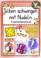 Vorschau - Spiele - Silbenschwingen mit Nudeln - Freiarbeitsmaterial - Deckblatt
