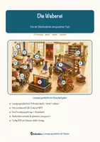 Vorschau - Arbeitsblätter - Die Weberei – Lesespurgeschichte mit Rätselaufgaben (Klasse 4) - Seite 1