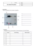 Vorschau - Arbeitsblätter - Der einfache Stromkreis – Laser-Vorlage + Arbeitsblatt & Bewertung - Seite 1