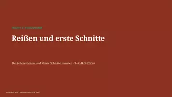 Vorschau - Unterrichtsreihen - Die Schere und ich – Schneiden lernen | Feinmotorik | Kita (3–6 Jahre) - Deckblatt