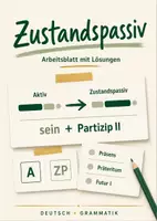 Vorschau - Arbeitsblätter - Übungen zum Zustandspassiv - Deckblatt